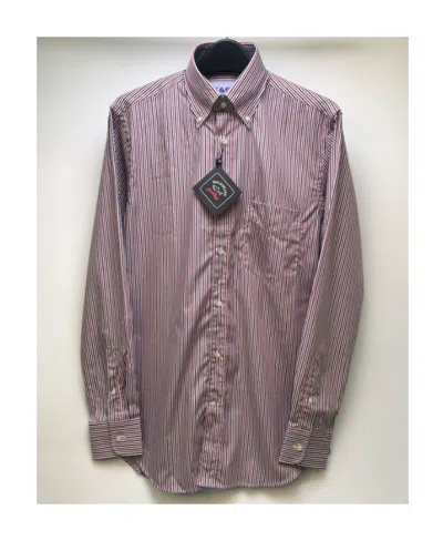 Paul & Shark Striped Long-sleeved Shirt In Gray