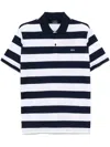 Paul & Shark Stripe-pattern Polo Shirt In Blue