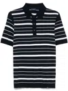 Paul & Shark Cotton Striped Polo Shirt In Blue