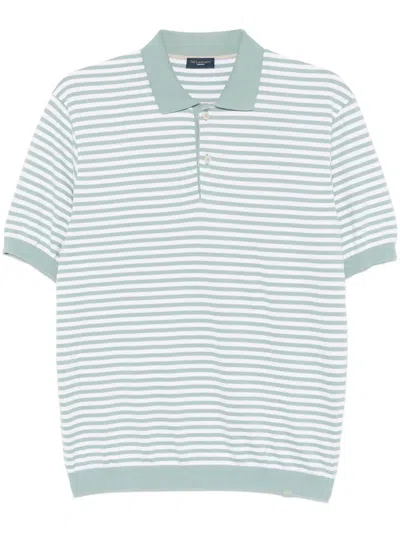 Paul & Shark Polo Shirt In Fresh Cotton With Contrasting Trims In Green