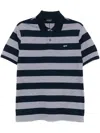 Paul & Shark Stripe-pattern Polo Shirt In Grey