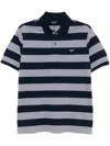 Paul & Shark Stripe-pattern Polo Shirt In Grey