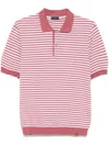 Paul & Shark Polo In Fresco Cotone Con Profili A Contrasto In Pink