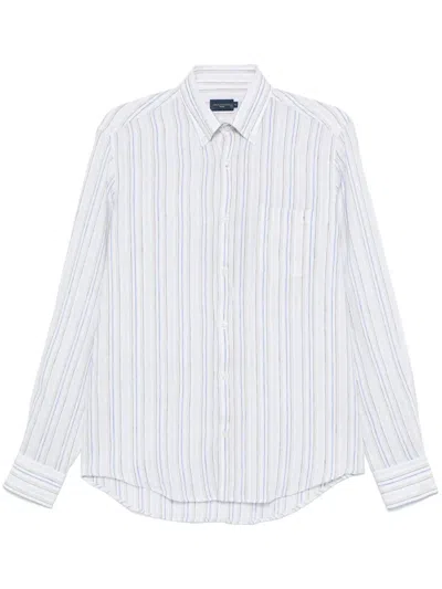 Paul & Shark Striped Shirt In Neutrals