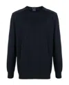 Paul & Shark Maglia Con Scollo A V In Lana Merino Con Badge Iconico In Black