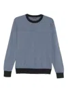 Paul & Shark Long Sleeve Sweater In Blue
