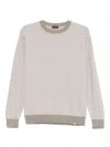 Paul & Shark Light Beige Crew Neck Sweater In Neutrals