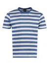 Paul & Shark Striped T-shirt In Blue