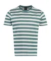 Paul & Shark Striped T-shirt In Green