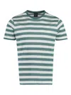 Paul & Shark Striped T-shirt In Weiss
