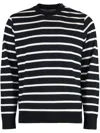 Paul & Shark Virgin Wool Crew-neck Sweater In Blue