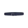 Paul & Shark Cintura In Suede Con Motivo Shark All-over In Blu