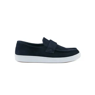 Paul & Shark Mocassino In Suede In Blu