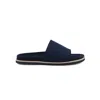 Paul & Shark Slides In Suede In Blu