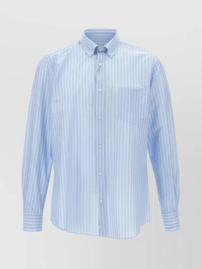 Paul & Shark Summer Breeze Striped Cotton Poplin Shirt