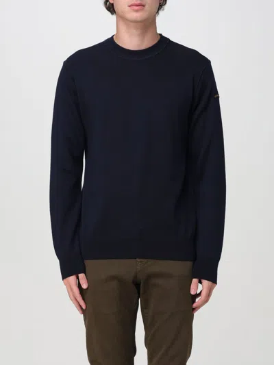 Paul & Shark Men's Wool Crew Neck With Arm Patch In Blau