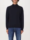 Paul & Shark Zip Collar Wool Sweater In Blau