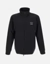 Paul & Shark Logo-print Zip-up Cotton Blend Sweatshirt Clothing In Black