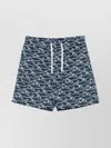 Paul & Shark Swim Trunks Print Drawstring Waistband
