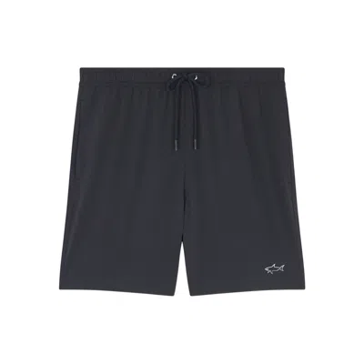 Paul & Shark Costume Da Bagno Con Stampa Shark Reflective In Nero