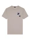 Paul & Shark Logo Patch T-shirt In Beige
