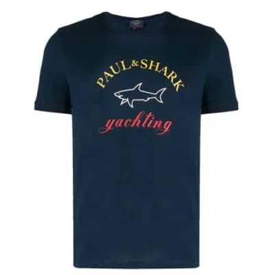 Paul & Shark T-shirt For Man C0p1006 013 In Black
