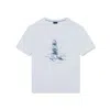 Paul & Shark T-shirt In Jersey Di Cotone Con Stampa Faro In Bianco