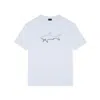 Paul & Shark T-shirt In Jersey Di Cotone Con Stampa Shark Reflective In Bianco