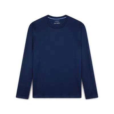 Paul & Shark T-shirt In Jersey Di Cotone Perlé In Blu