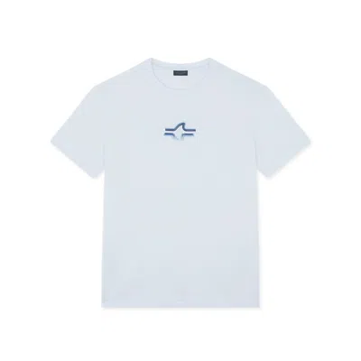 Paul & Shark T-shirt In Jersey Di Cotone Supima® Con Ricamo Fin In Bianco