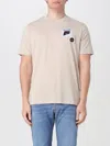 Paul & Shark Logo Patch T-shirt In Beige