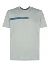 Paul & Shark Printed Crew Neck T-shirt In Green