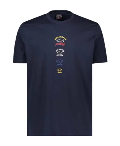 Paul & Shark T-shirt With Round Neck And Short Sleeves In Black