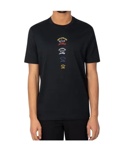 Paul & Shark T-shirt With Round Neck And Short Sleeves In Black