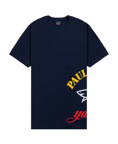 Paul & Shark T-shirt With Round Neck And Short Sleeves In Black