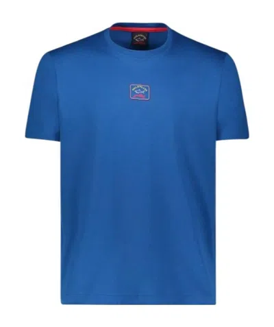 Paul & Shark T-shirt With Round Neck And Short Sleeves In Blue