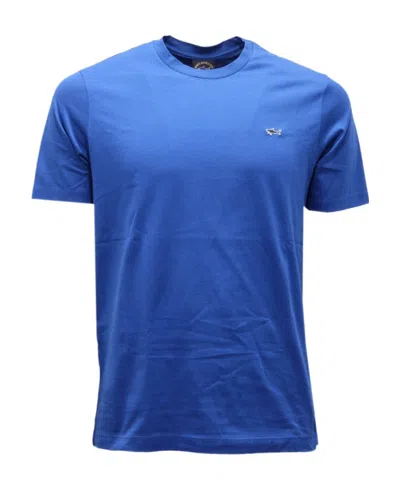Paul & Shark T-shirt With Round Neck And Short Sleeves In Blue