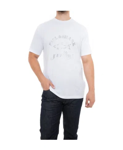 Paul & Shark T-shirt With Round Neck And Short Sleeves In White
