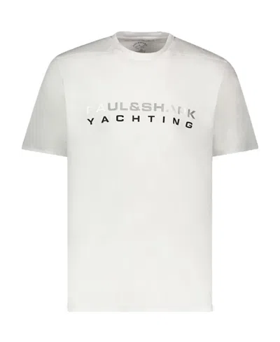 Paul & Shark T-shirt With Round Neck And Short Sleeves In White