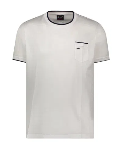 Paul & Shark T-shirt With Round Neck And Short Sleeves In White