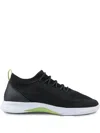 Paul & Shark Technical-knit Sneakers In 黑色