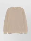 Paul & Shark Textured Crew Neck Sweater With Long Sleeves In Neutrals