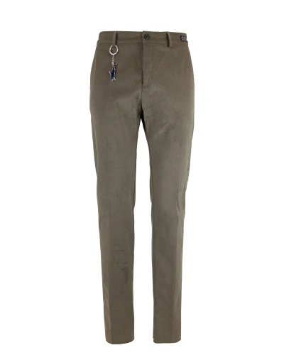 Paul & Shark Trousers With Moleskin Drawstring In 423brown