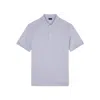 Paul & Shark Polo In Cotone Two Tone Piqué In Bianco E Grigio