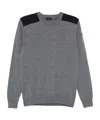 PAUL & SHARK TYPHOON-INSERTS WOOL SWEATER