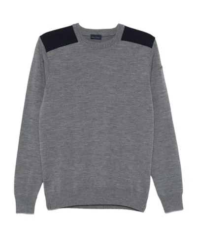 PAUL & SHARK TYPHOON-INSERTS WOOL SWEATER