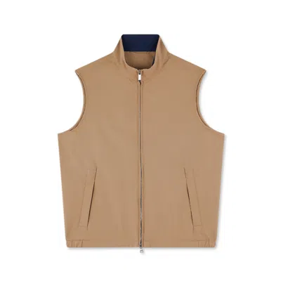 Paul & Shark Typhoon® Platinum Cashmere Vest In Cappuccino