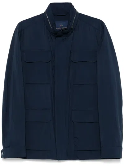 Paul & Shark Typhoon Platinum Field Jacket In Blue