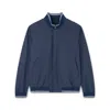 Paul & Shark Bomber Typhoon® Re-4x4 Stretch Con Profili A Righe In Blu