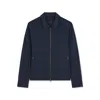 Paul & Shark Shacket Typhoon® Re-4x4 Stretch Con Dettagli In Alcantara® In Blu